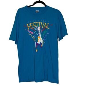 Kentucky Derby Vintage 1991 Festival T-shirt Teal Size L
